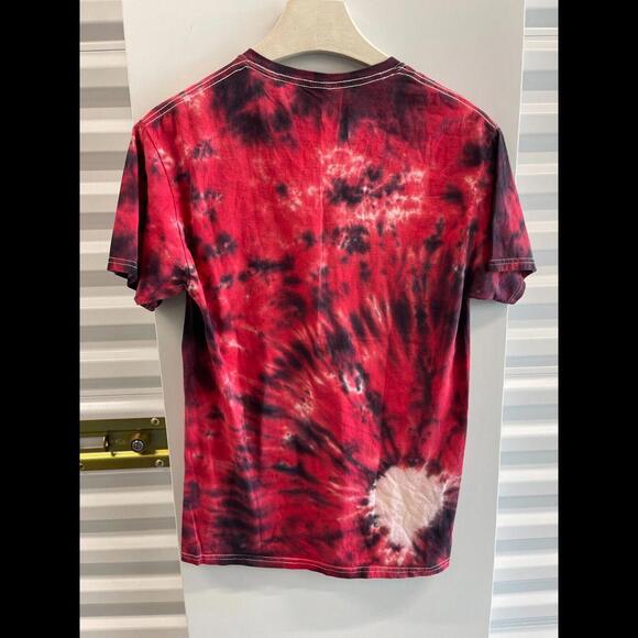 VTG RL STINE GOOSBUMPS NIGHT OF LIVING DUMMY AOP TYE DYE SHIRT SZ MEDIUM GRAPHIC - Picture 2 of 7